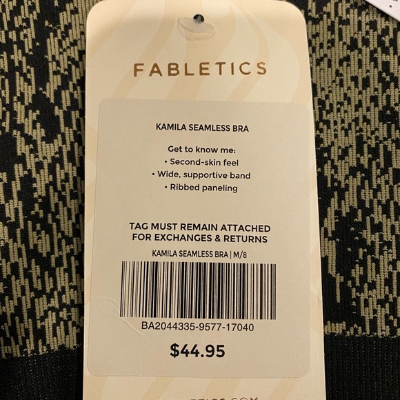 NWT Green and black Kamila bra size M - Picture 2 of 3